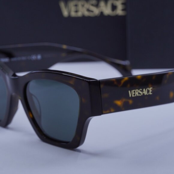 Versace VE4492U 108/87 Square Sunglasses – Dark Havana/Dark Grey main image 5